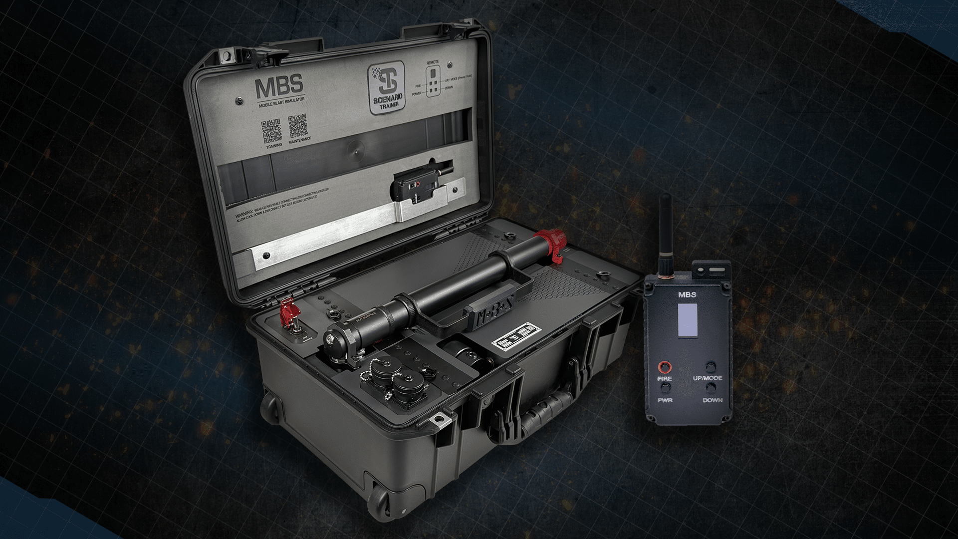 Heavy-fire machine gun simulators delivering authentic sound and muzzle flash without live ammunition.