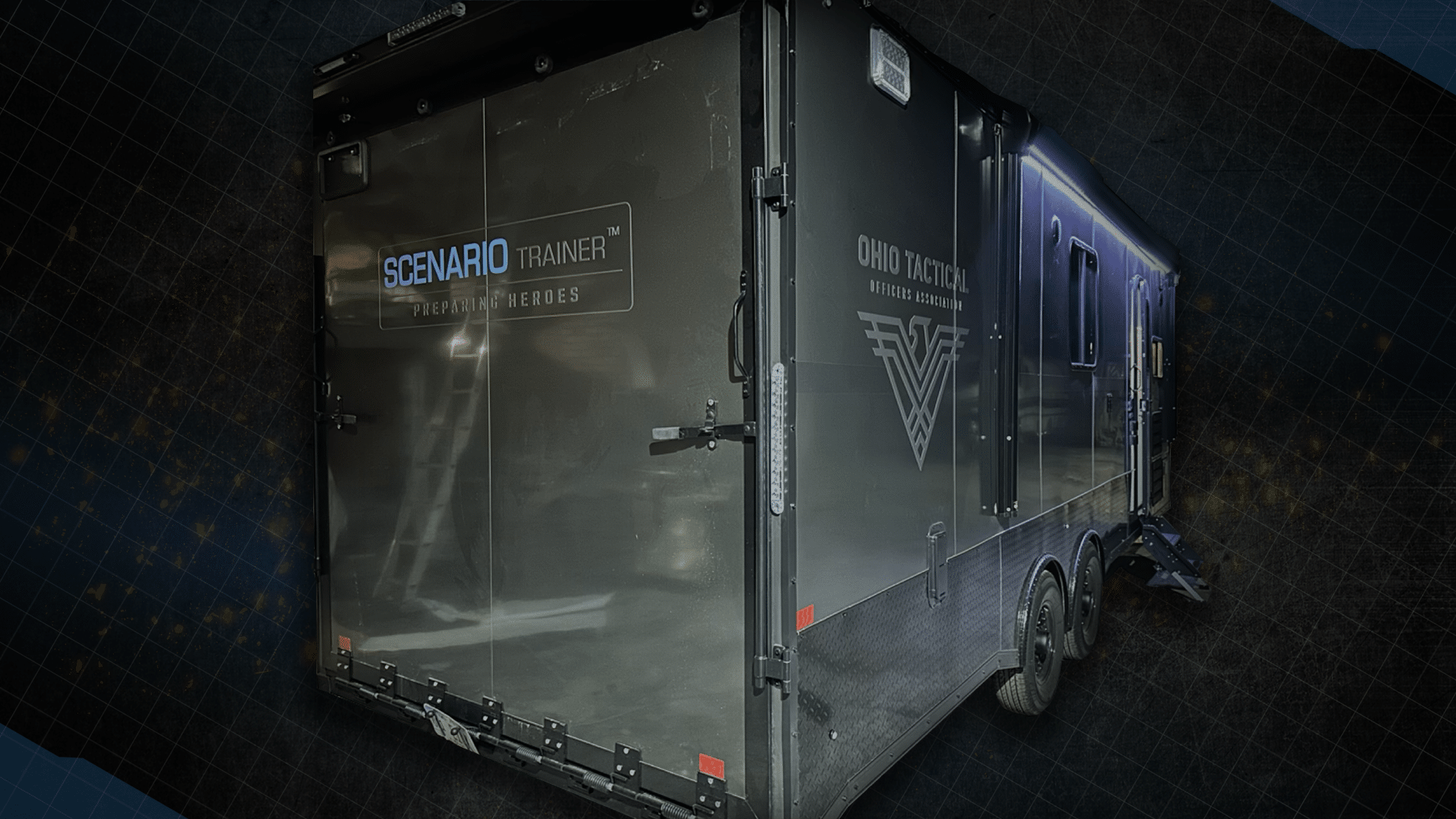 Mobile training center trailers equipped with Scenario Trainer systems for rapid-deploy tactical instruction